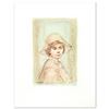 Image 1 : "Victoria" Limited Edition Lithograph by Edna Hibel (1917-2014), Numbered and Ha
