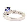 Image 3 : 2.10 ctw Blue Sapphire And Diamond Ring - 14KT White Gold