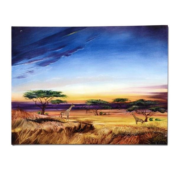  Africa at Peace  Limited Edition Giclee on Canvas by Martin Katon, Numbered and