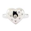 Image 2 : 0.20 ctw Diamond Heart Shaped Ring - 14KT White Gold