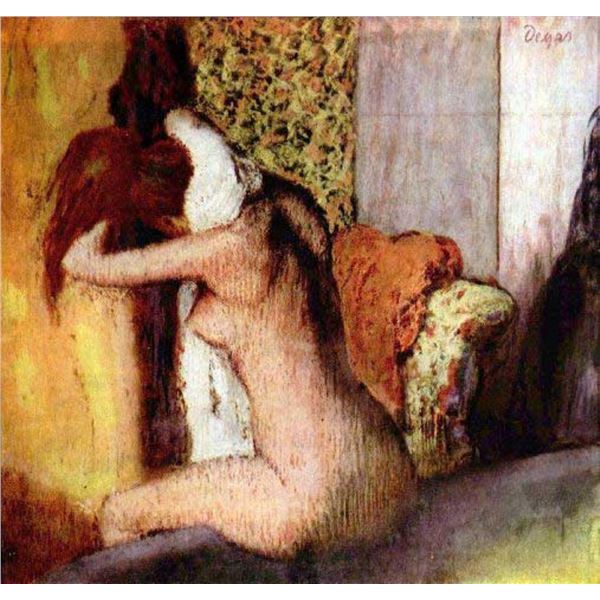 Edgar Degas - After Bathing #2