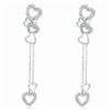 Image 1 : 18k White Gold 0.32CTW Diamond Earrings, (I2 /J)