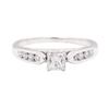Image 2 : 0.70 ctw Diamond Ring - 14KT White Gold