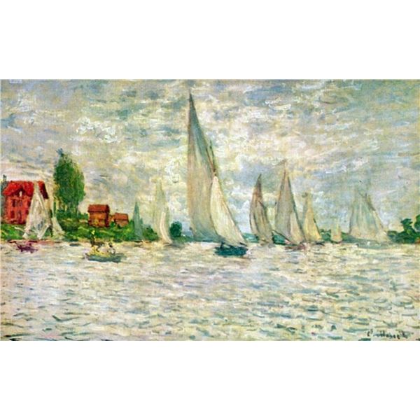 Claude Monet - Sailboats, Regatta in Argenteuil