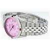 Image 2 : Rolex Mens Stainless Steel Pink Diamond & Ruby 36MM Datejust Wristwatch