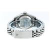 Image 8 : Rolex Ladies Stainless Steel Quickset Sapphire Blue Diamond Lugs Datejust Wristw