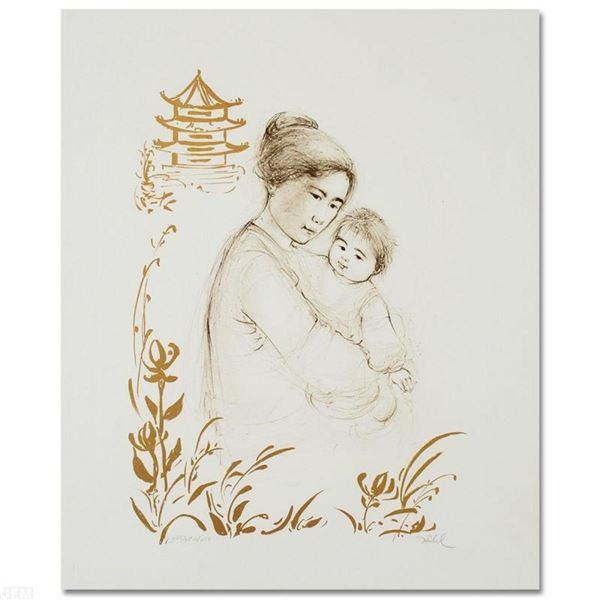 "Lei Jeigiong and her Baby in the Garden of Yun-Tai" Limited Edition Lithograph