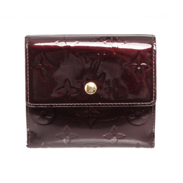 Louis Vuitton Vernis Amarante Patent Leather Elise Wallet