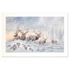 Image 1 : Larry Fanning (1938-2014), "Solstice Rendezvous - Elk" Limited Edition Lithograp