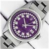 Image 1 : Rolex Ladies Datejust 26 Purple String VS Diamond Oyster Band Polished Serviced