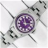 Image 2 : Rolex Ladies Datejust 26 Purple String VS Diamond Oyster Band Polished Serviced