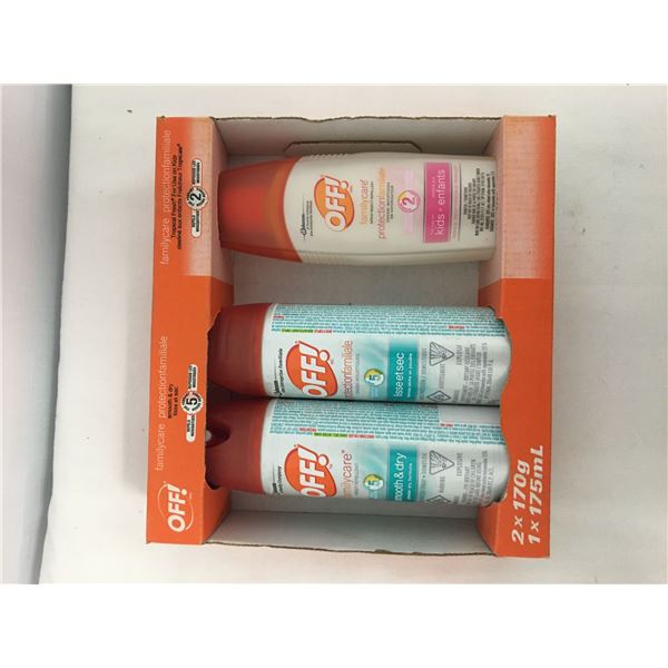 New 3pk family care off spray
