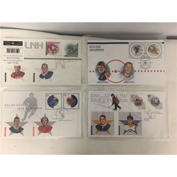Hockey envelope stamps