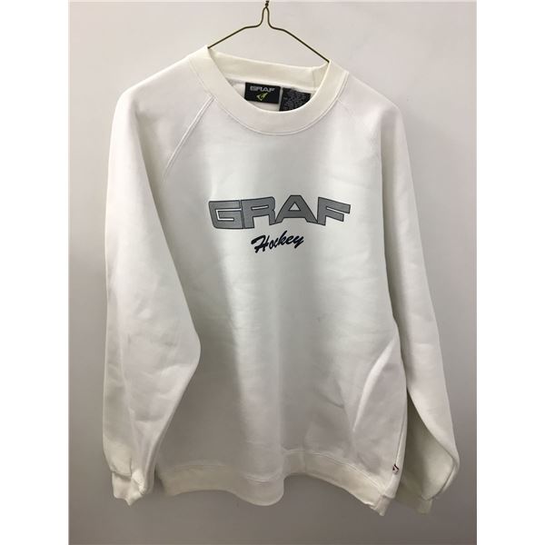 New graff sweater white sz.lg