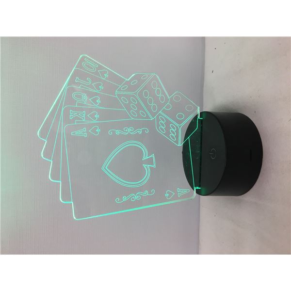 New 3D lamp playing cards