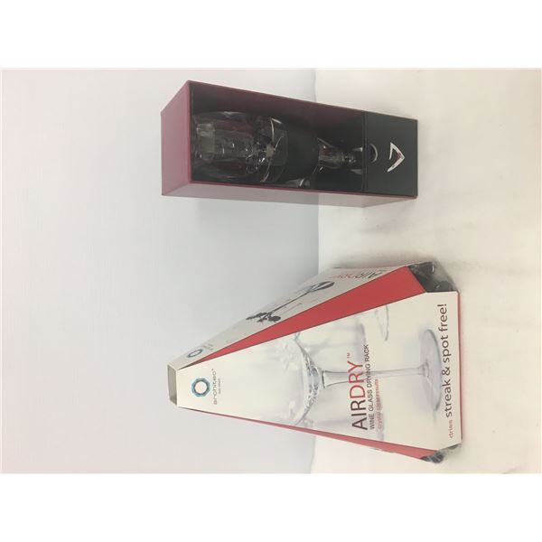 New air dry wine glass and wine aerator