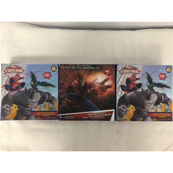 3 new spiderman puzzles