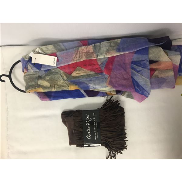 New knee high socks/scarf