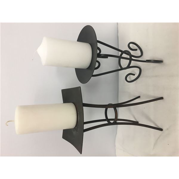 2 candle holders