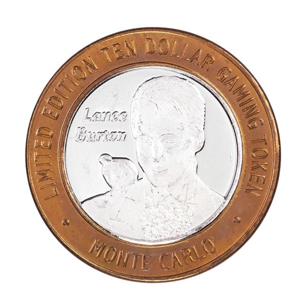 .999 Silver Monte Carlo Las Vegas, Nevada $10 Casino Limited Edition Gaming Token