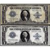 Image 1 : Lot of (2) 1923 $1 Silver Certificate Notes