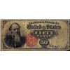 Image 1 : Fourth Issue Fifty Cents Stanton Fractional Currency Note
