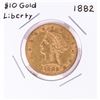 Image 1 : 1882 $10 Liberty Head Eagle Gold Coin