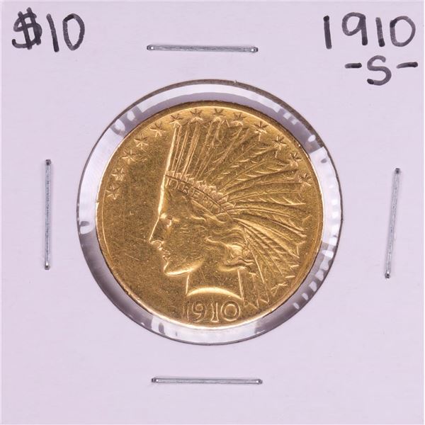 1910-S $10 Indian Head Eagle Gold Coin