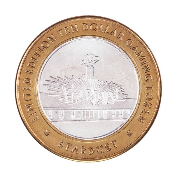 .999 Silver Stardust Resort Las Vegas, Nevada $10 Casino Limited Edition Gaming Token