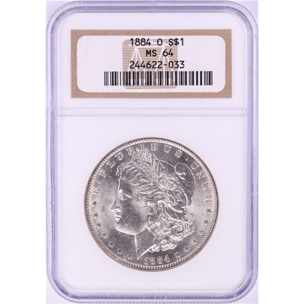 1884-O $1 Morgan Silver Dollar Coin NGC MS64