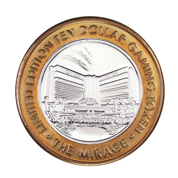 .999 Silver The Mirage Las Vegas, Nevada $10 Casino Gaming Token Limited Edition