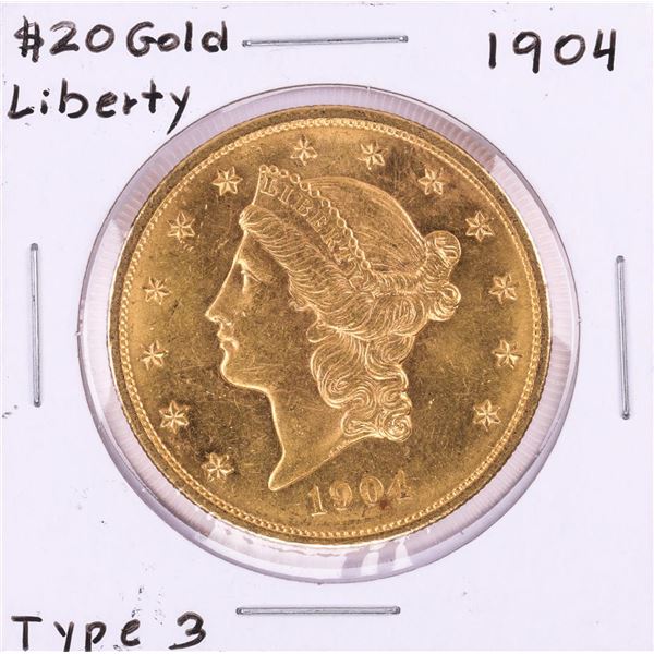 1904 $20 Liberty Head Double Eagle Gold Coin