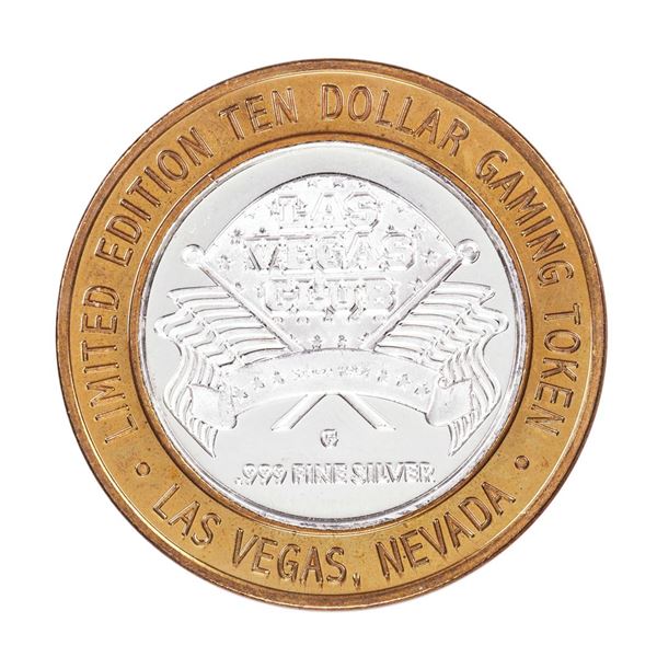 .999 Silver Las Vegas Club $10 Casino Limited Edition Gaming Token