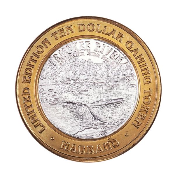 .999 Silver Harrah's Casino Reno Nevada $10 Casino Limited Edition Gaming Token