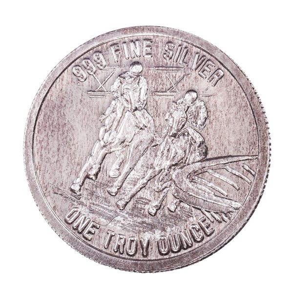 1982 L.A. County Fair for All 1oz .999 Fine Silver Art Round