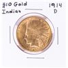 Image 1 : 1914-D $10 Indian Head Eagle Gold Coin