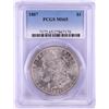 Image 1 : 1887 $1 Morgan Silver Dollar Coin PCGS MS65