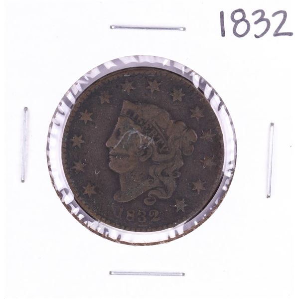 1832 Coronet Head Large Cent Coin
