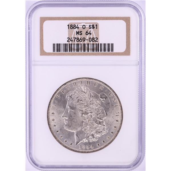 1884-O $1 Morgan Silver Dollar Coin NGC MS64