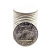 Image 2 : Roll of (20) Brilliant Uncirculated 1963 Franklin Half Dollar Coins