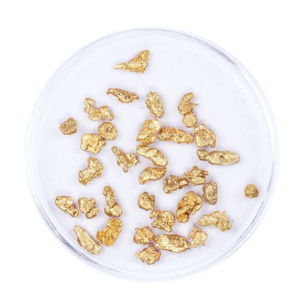 Lot of Gold Nuggets 3.45 Grams Total Weight