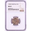 Image 1 : 1938-D Buffalo Nickel Coin NGC MS65