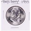 Image 1 : 1955 "Bugs Bunny" Franklin Half Dollar Coin