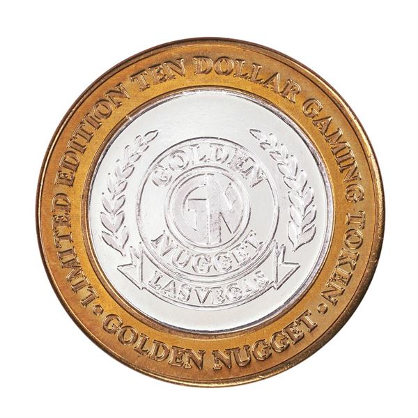 .999 Fine Silver Golden Nugget Las Vegas, Nevada $10 Limited Edition Gaming Token