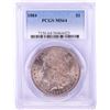 Image 1 : 1884 $1 Morgan Silver Dollar Coin PCGS MS64