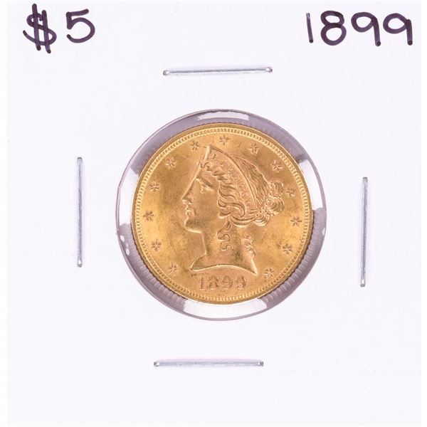 1899 $5 Liberty Head Half Eagle Gold Coin