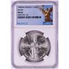 Image 1 : 1985Mo Mexico 1 Onza Libertad Silver Coin NGC MS66