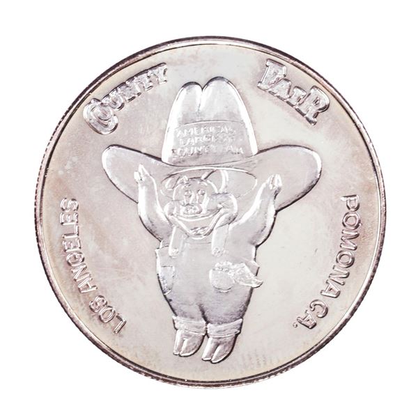Los Angeles County Fair Pomona, CA 1oz .999 Fine Silver Art Round