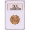 Image 1 : 1901 $10 Liberty Head Eagle Gold Coin NGC MS63