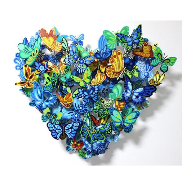 Govezensky "Falling in Love" Original Mixed Media on Metal